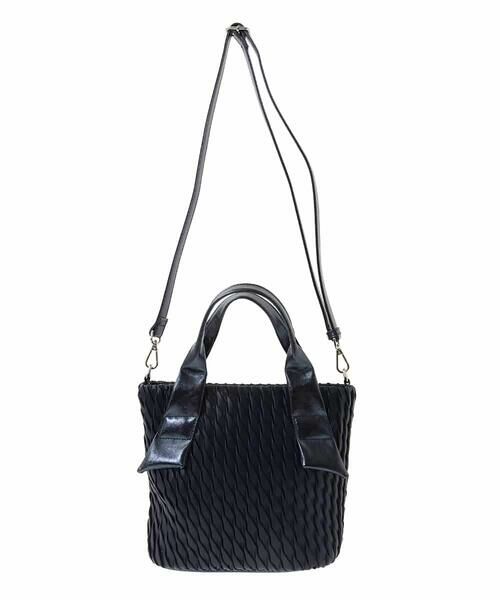 MK MICHEL KLEIN BAG / エムケーミッシェルクランバッグ トートバッグ | [2WAY]リンクルデザインシャイニーハンドルバッグ | 詳細4