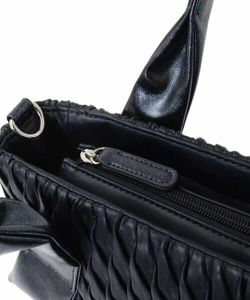 MK MICHEL KLEIN BAG / エムケーミッシェルクランバッグ トートバッグ | [2WAY]リンクルデザインシャイニーハンドルバッグ | 詳細5