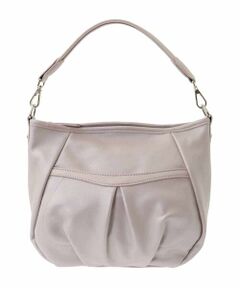 MK MICHEL KLEIN BAG / エムケーミッシェルクランバッグ ショルダーバッグ | [2WAY] タックギャザーデザインショルダーバッグ