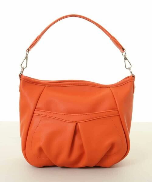 MK MICHEL KLEIN BAG / エムケーミッシェルクランバッグ ショルダーバッグ | [2WAY] タックギャザーデザインショルダーバッグ | 詳細1