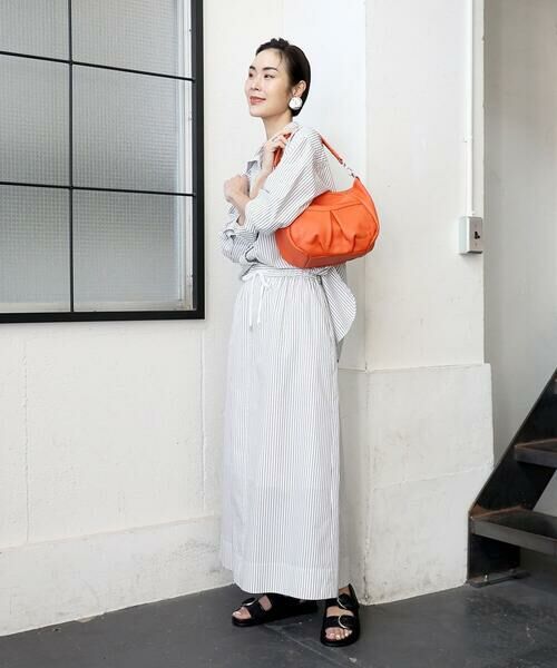 MK MICHEL KLEIN BAG / エムケーミッシェルクランバッグ ショルダーバッグ | [2WAY] タックギャザーデザインショルダーバッグ | 詳細21