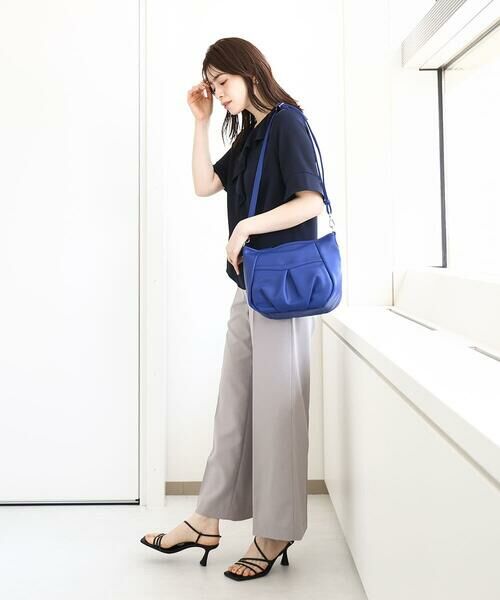 MK MICHEL KLEIN BAG / エムケーミッシェルクランバッグ ショルダーバッグ | [2WAY] タックギャザーデザインショルダーバッグ | 詳細22