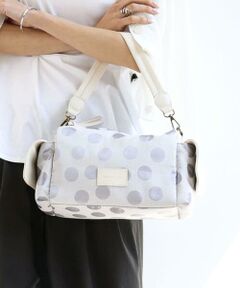 MK MICHEL KLEIN BAG / エムケーミッシェルクランバッグ トートバッグ | [2WAY]ドット柄モダンワイドバッグ