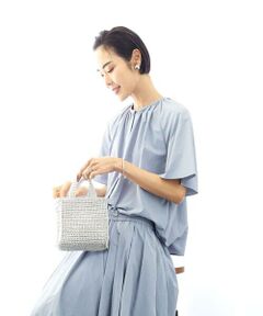 MK MICHEL KLEIN BAG / エムケーミッシェルクランバッグ ショルダーバッグ | [2WAY]メタリックメッシュコンパクトバッグ