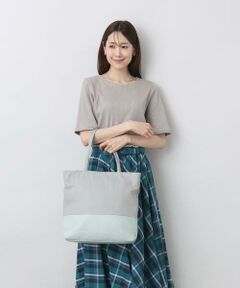MK MICHEL KLEIN BAG / エムケーミッシェルクランバッグ トートバッグ | [A4収納可]カウレザースクエアトートバッグ