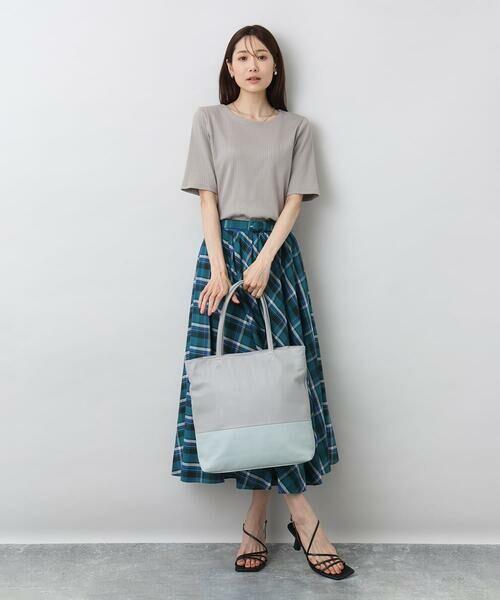 MK MICHEL KLEIN BAG / エムケーミッシェルクランバッグ トートバッグ | [A4収納可]カウレザースクエアトートバッグ | 詳細18