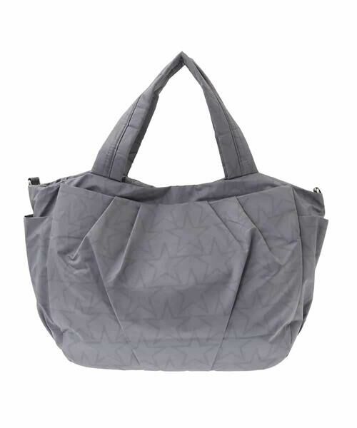 MK MICHEL KLEIN BAG / エムケーミッシェルクランバッグ トートバッグ | [2WAY/A4収納可]スター柄タックデザイントートバッグ | 詳細3