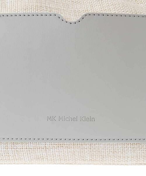MK MICHEL KLEIN BAG / エムケーミッシェルクランバッグ ショルダーバッグ | リネン混ジョイントデザインショルダーバッグ | 詳細12