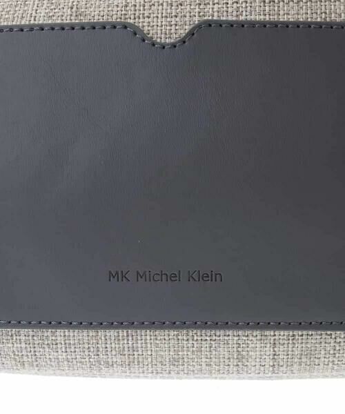 MK MICHEL KLEIN BAG / エムケーミッシェルクランバッグ ショルダーバッグ | リネン混ジョイントデザインショルダーバッグ | 詳細15