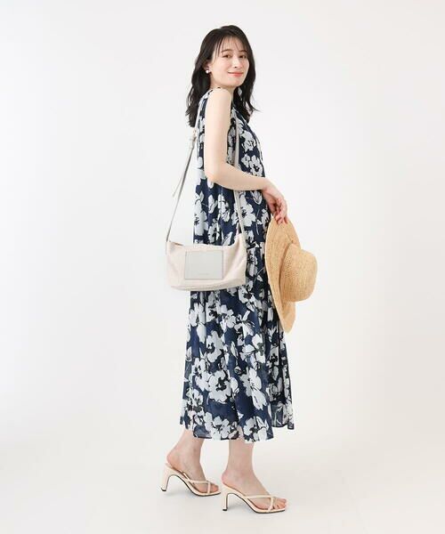 MK MICHEL KLEIN BAG / エムケーミッシェルクランバッグ ショルダーバッグ | リネン混ジョイントデザインショルダーバッグ | 詳細17