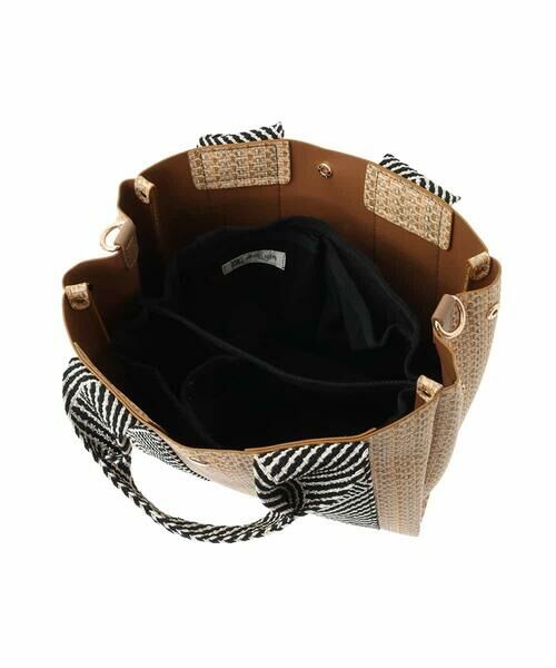 MK MICHEL KLEIN BAG / エムケーミッシェルクランバッグ トートバッグ | [2WAY/インナーバッグ付き]ラメアクセントメッシュ風デザイントート | 詳細10