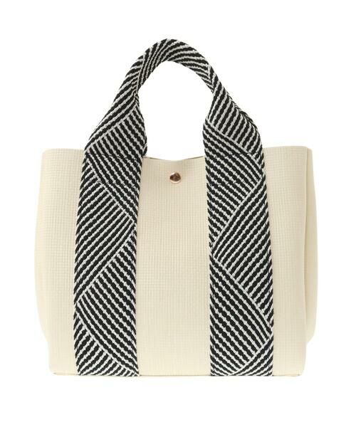 MK MICHEL KLEIN BAG / エムケーミッシェルクランバッグ トートバッグ | [2WAY/インナーバッグ付き]ラメアクセントメッシュ風デザイントート | 詳細12