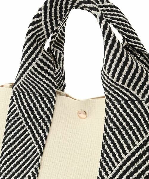 MK MICHEL KLEIN BAG / エムケーミッシェルクランバッグ トートバッグ | [2WAY/インナーバッグ付き]ラメアクセントメッシュ風デザイントート | 詳細13