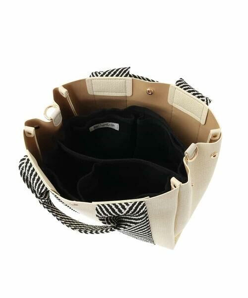 MK MICHEL KLEIN BAG / エムケーミッシェルクランバッグ トートバッグ | [2WAY/インナーバッグ付き]ラメアクセントメッシュ風デザイントート | 詳細14