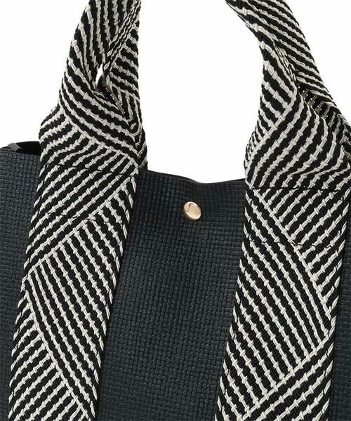 MK MICHEL KLEIN BAG / エムケーミッシェルクランバッグ トートバッグ | [2WAY/インナーバッグ付き]ラメアクセントメッシュ風デザイントート | 詳細15