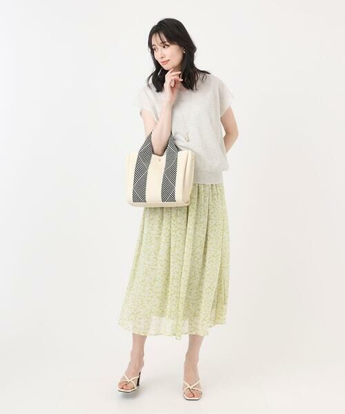 MK MICHEL KLEIN BAG / エムケーミッシェルクランバッグ トートバッグ | [2WAY/インナーバッグ付き]ラメアクセントメッシュ風デザイントート | 詳細21