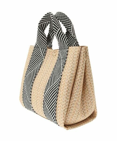 MK MICHEL KLEIN BAG / エムケーミッシェルクランバッグ トートバッグ | [2WAY/インナーバッグ付き]ラメアクセントメッシュ風デザイントート | 詳細3