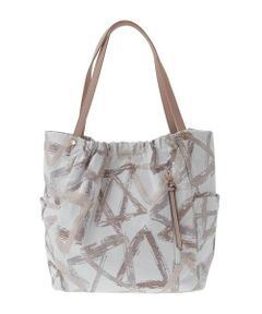 MK MICHEL KLEIN BAG / エムケーミッシェルクランバッグ トートバッグ | 幾何柄ジャカードスクエアトートバッグ