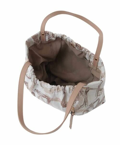 MK MICHEL KLEIN BAG / エムケーミッシェルクランバッグ トートバッグ | 幾何柄ジャカードスクエアトートバッグ | 詳細10