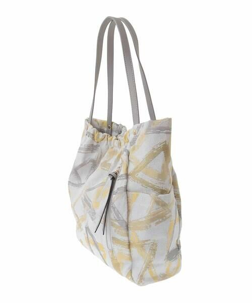 MK MICHEL KLEIN BAG / エムケーミッシェルクランバッグ トートバッグ | 幾何柄ジャカードスクエアトートバッグ | 詳細2