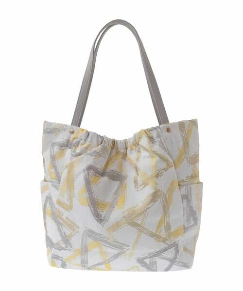 MK MICHEL KLEIN BAG / エムケーミッシェルクランバッグ トートバッグ | 幾何柄ジャカードスクエアトートバッグ | 詳細3