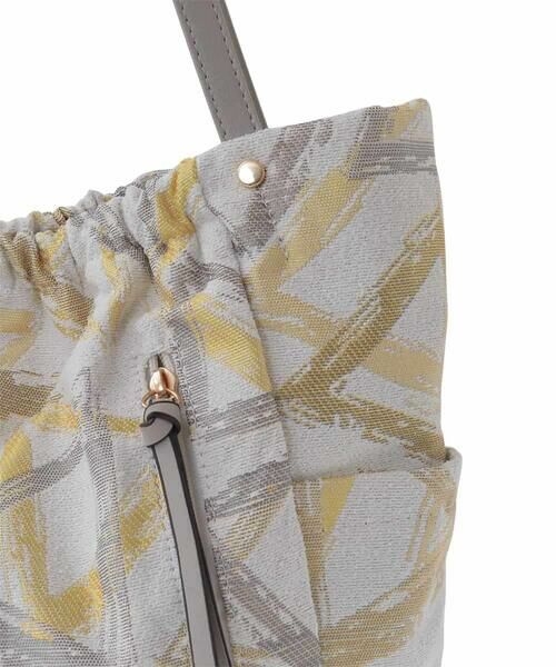MK MICHEL KLEIN BAG / エムケーミッシェルクランバッグ トートバッグ | 幾何柄ジャカードスクエアトートバッグ | 詳細5