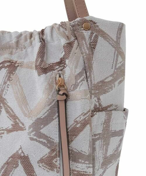 MK MICHEL KLEIN BAG / エムケーミッシェルクランバッグ トートバッグ | 幾何柄ジャカードスクエアトートバッグ | 詳細9
