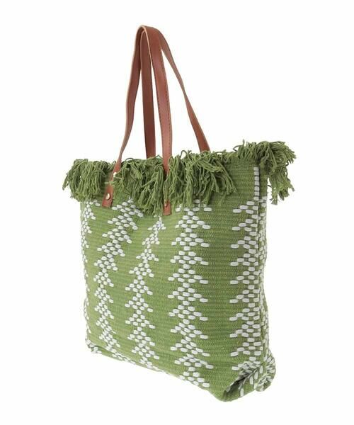 MK MICHEL KLEIN BAG / エムケーミッシェルクランバッグ トートバッグ | 幾何柄ジャカードフリンジトートバッグ | 詳細2