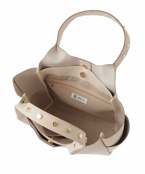 MK MICHEL KLEIN BAG / エムケーミッシェルクランバッグ トートバッグ | [A4収納]スタッズハンドルスクエアトートバッグ | 詳細11