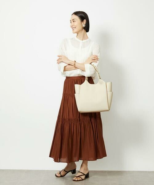 MK MICHEL KLEIN BAG / エムケーミッシェルクランバッグ トートバッグ | [A4収納]スタッズハンドルスクエアトートバッグ | 詳細14