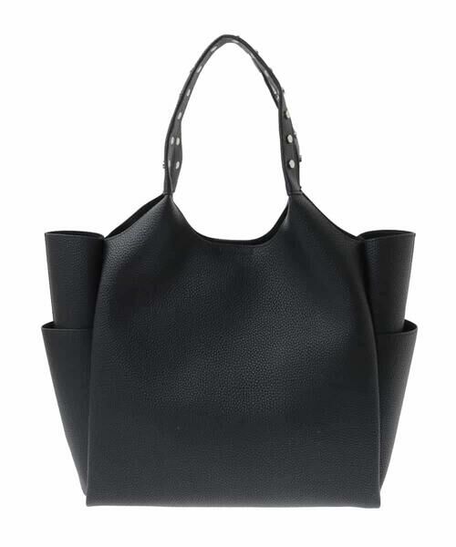 MK MICHEL KLEIN BAG / エムケーミッシェルクランバッグ トートバッグ | [A4収納]スタッズハンドルスクエアトートバッグ | 詳細3