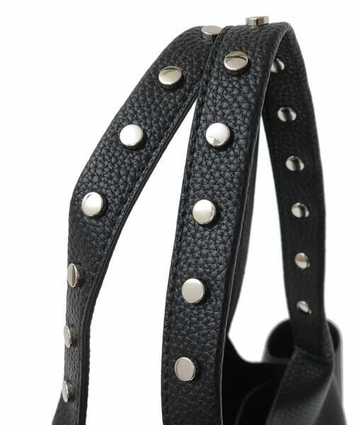 MK MICHEL KLEIN BAG / エムケーミッシェルクランバッグ トートバッグ | [A4収納]スタッズハンドルスクエアトートバッグ | 詳細5