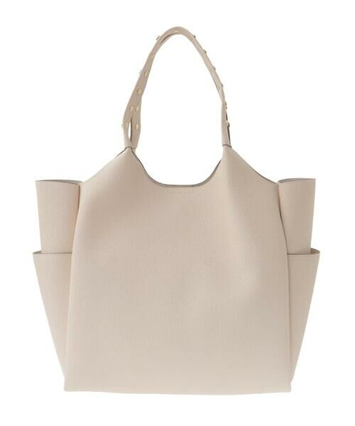 MK MICHEL KLEIN BAG / エムケーミッシェルクランバッグ トートバッグ | [A4収納]スタッズハンドルスクエアトートバッグ | 詳細9