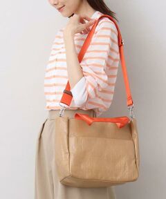 MK MICHEL KLEIN BAG / エムケーミッシェルクランバッグ トートバッグ | [2WAY]バイカラーコーティングキャンバストート