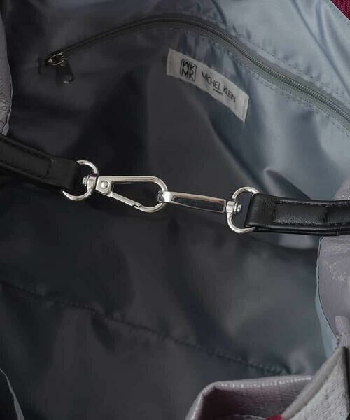 MK MICHEL KLEIN BAG / エムケーミッシェルクランバッグ トートバッグ | [2WAY]バイカラーコーティングキャンバストート | 詳細8