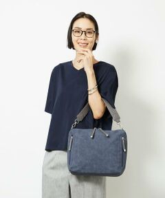 MK MICHEL KLEIN BAG / エムケーミッシェルクランバッグ ショルダーバッグ | [2WAY]パンチングハンドルサイドファスナーバッグ