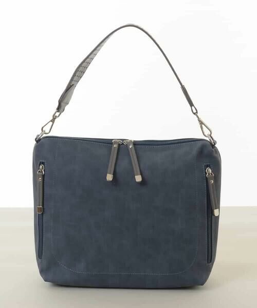 MK MICHEL KLEIN BAG / エムケーミッシェルクランバッグ ショルダーバッグ | [2WAY]パンチングハンドルサイドファスナーバッグ | 詳細1