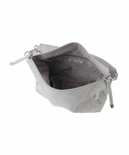 MK MICHEL KLEIN BAG / エムケーミッシェルクランバッグ ショルダーバッグ | [2WAY]パンチングハンドルサイドファスナーバッグ | 詳細14