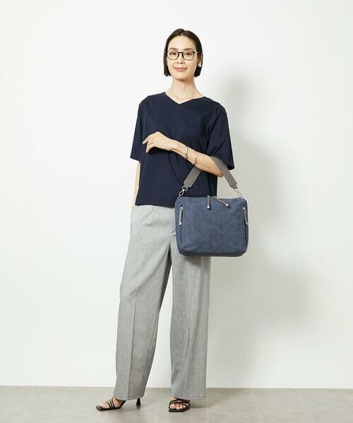 MK MICHEL KLEIN BAG / エムケーミッシェルクランバッグ ショルダーバッグ | [2WAY]パンチングハンドルサイドファスナーバッグ | 詳細15