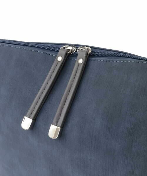 MK MICHEL KLEIN BAG / エムケーミッシェルクランバッグ ショルダーバッグ | [2WAY]パンチングハンドルサイドファスナーバッグ | 詳細6