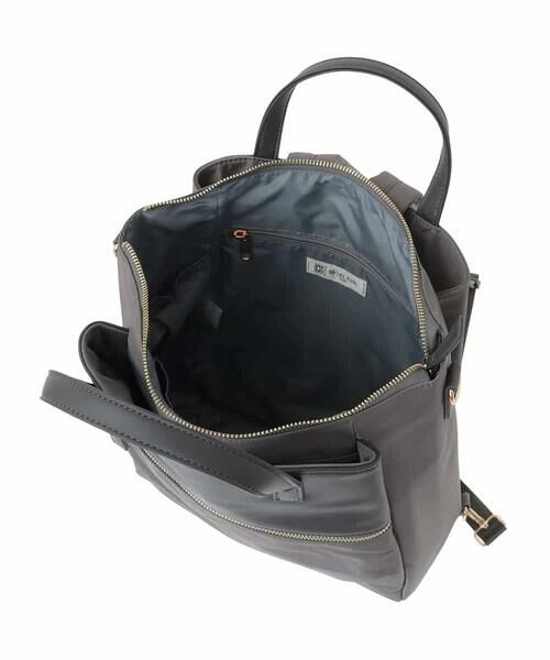 MK MICHEL KLEIN BAG / エムケーミッシェルクランバッグ リュック・バックパック | [3WAY/撥水加工]異素材MIXナイロンリュック | 詳細10