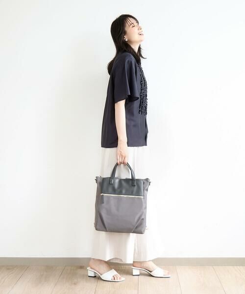 MK MICHEL KLEIN BAG / エムケーミッシェルクランバッグ リュック・バックパック | [3WAY/撥水加工]異素材MIXナイロンリュック | 詳細13