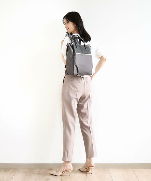 MK MICHEL KLEIN BAG / エムケーミッシェルクランバッグ リュック・バックパック | [3WAY/撥水加工]異素材MIXナイロンリュック | 詳細15