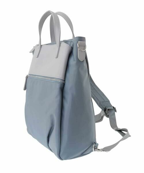 MK MICHEL KLEIN BAG / エムケーミッシェルクランバッグ リュック・バックパック | [3WAY/撥水加工]異素材MIXナイロンリュック | 詳細19