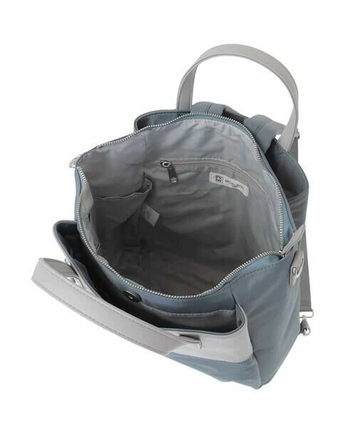 MK MICHEL KLEIN BAG / エムケーミッシェルクランバッグ リュック・バックパック | [3WAY/撥水加工]異素材MIXナイロンリュック | 詳細7