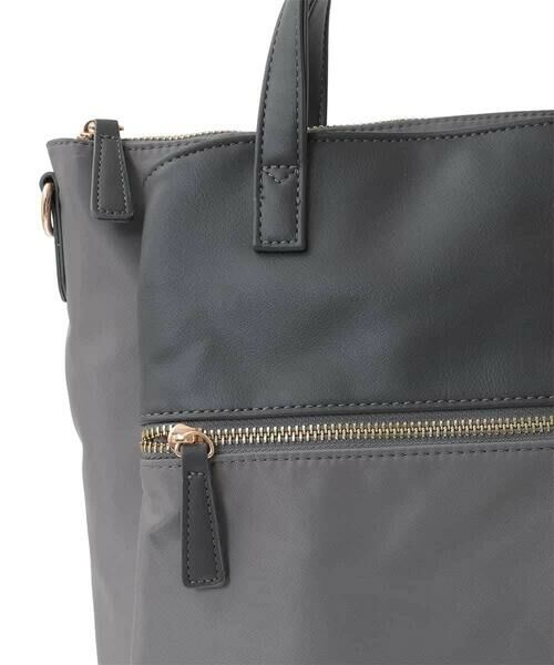 MK MICHEL KLEIN BAG / エムケーミッシェルクランバッグ リュック・バックパック | [3WAY/撥水加工]異素材MIXナイロンリュック | 詳細9