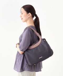 MK MICHEL KLEIN BAG / エムケーミッシェルクランバッグ トートバッグ | [撥水/2WAY/A4収納可]異素材ナイロントートバッグ