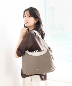 MK MICHEL KLEIN BAG / エムケーミッシェルクランバッグ トートバッグ | [撥水/2WAY/A4収納可]異素材ナイロントートバッグ