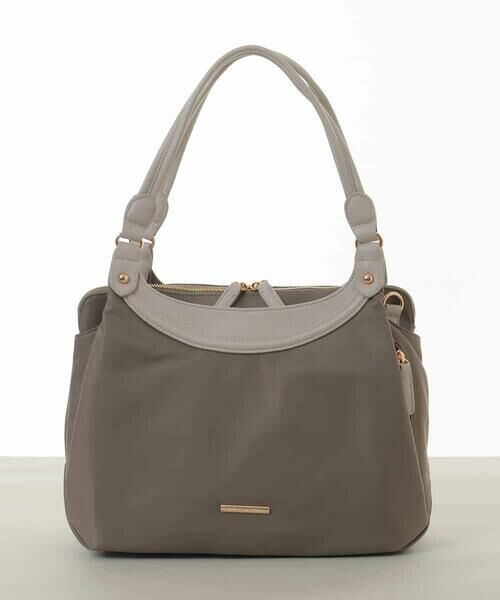 MK MICHEL KLEIN BAG / エムケーミッシェルクランバッグ トートバッグ | [撥水/2WAY/A4収納可]異素材ナイロントートバッグ | 詳細1