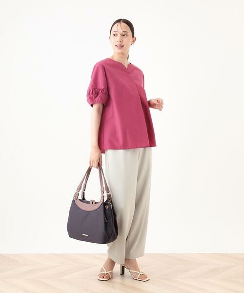 MK MICHEL KLEIN BAG / エムケーミッシェルクランバッグ トートバッグ | [撥水/2WAY/A4収納可]異素材ナイロントートバッグ | 詳細18